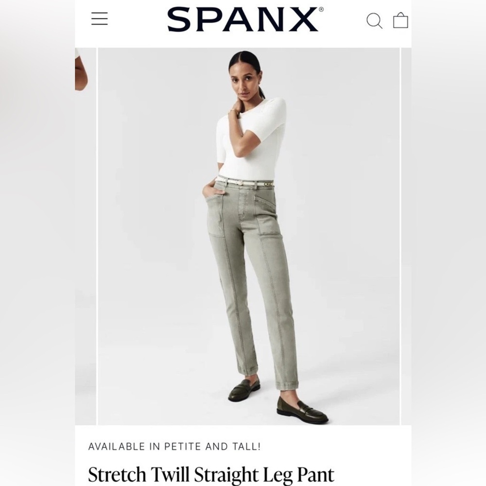 SPANX Women's Stretch Twill Straight Leg Pants - size XtraLarge